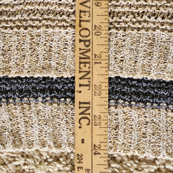 Davi & Dani Linen blend open knit sweater Size S Multicolored stripes - Picture 5 of 8